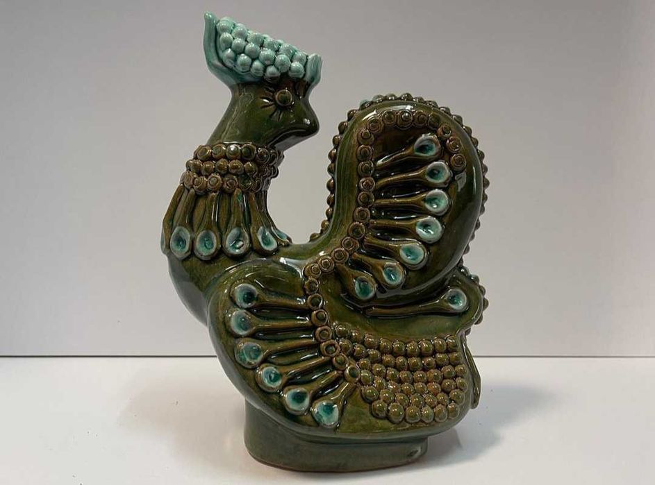 Статуетка "Жар-птиця". Обливная керамика, майолика.