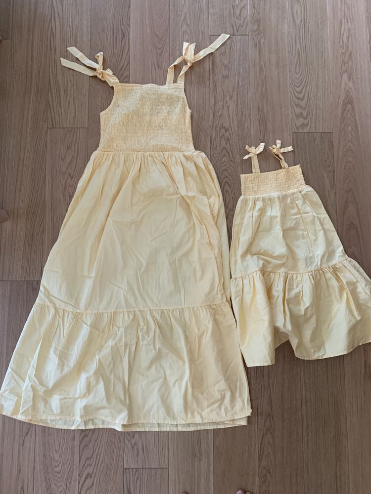 Zestaw sukienek dla mamy i córki - M oraz 110