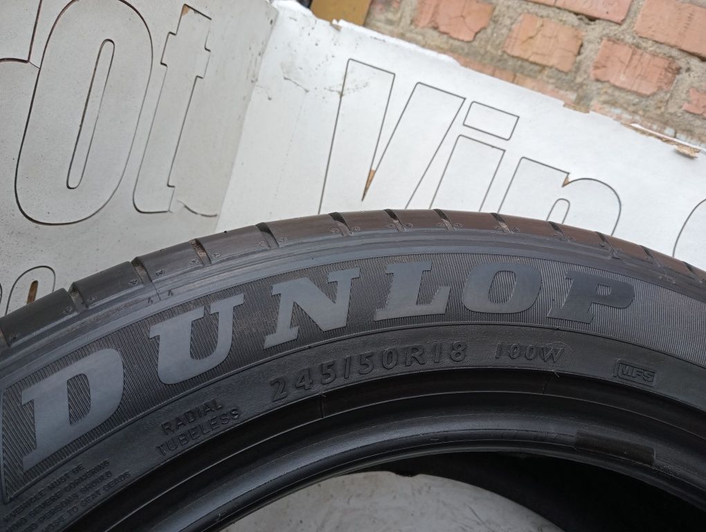 Шини 245/50 R 18 Dunlop SP Sport MAXX. Літо комплект. Колеса склад.