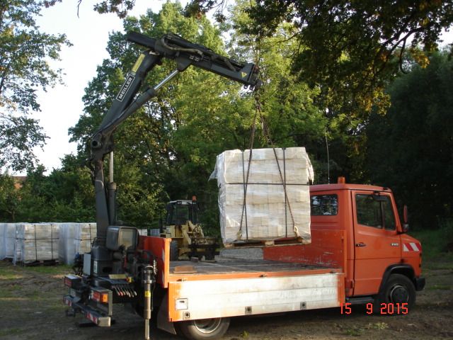 Drewno kominkowe dąb pakowane worki siatkowe transport HDS