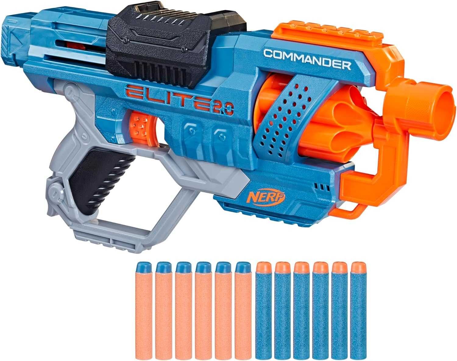 Нерф Коммандер Nerf Elite 2.0 Commander RD-6 Dart Blaster, 12 Darts