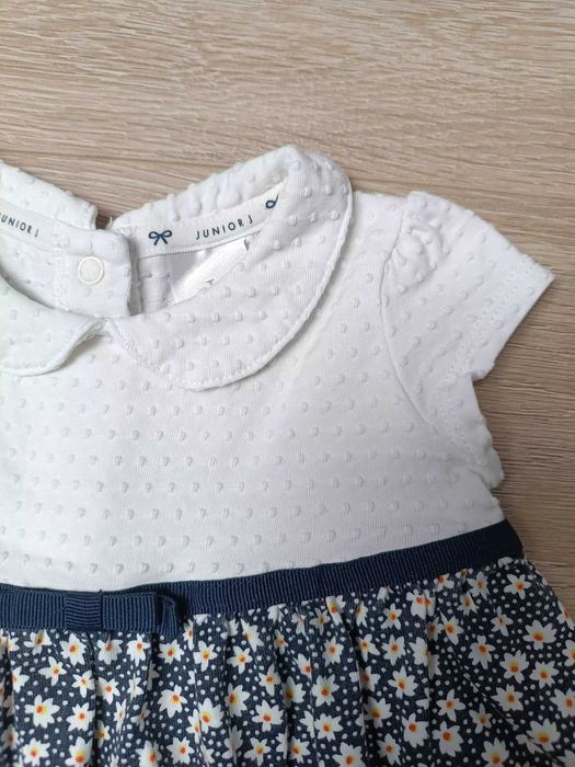 Elegancka sukienka kołnierzyk kwiatki JASPER CONRAN 68