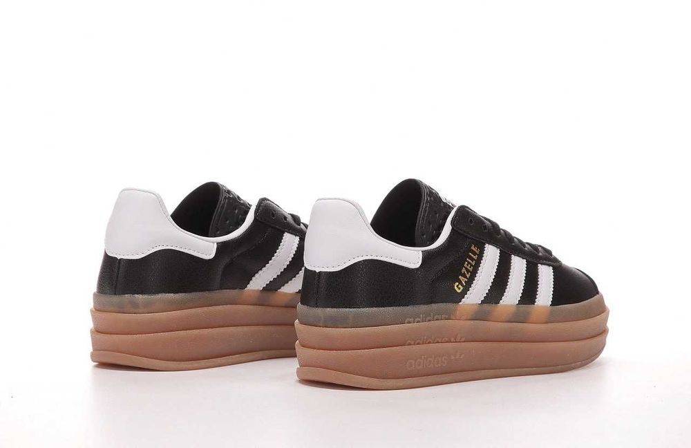 Кросівки Adidas Gazelle Bold Platform black/brown premium
