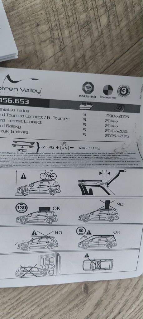 Belki plus stopy zestaw Suzuki Grand Vitara II