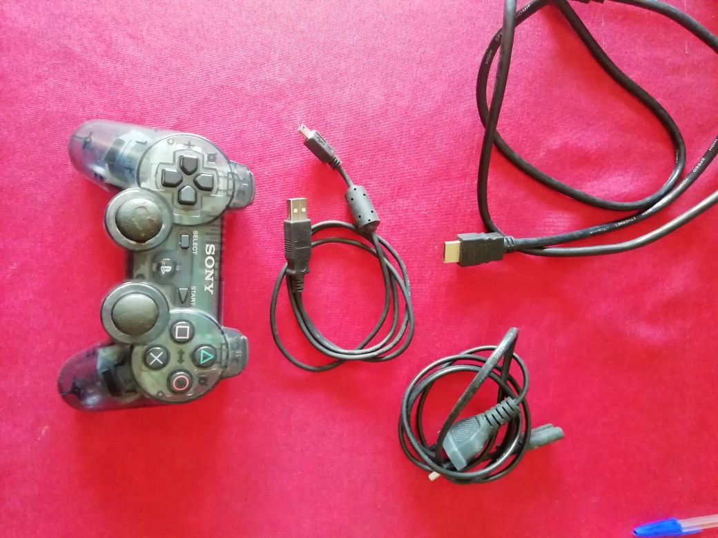 Ps3 slim com caixa + 28 jogos+ motion controller + navigation