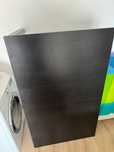 Mesa de sala em preto com 4 cadeiras ikea