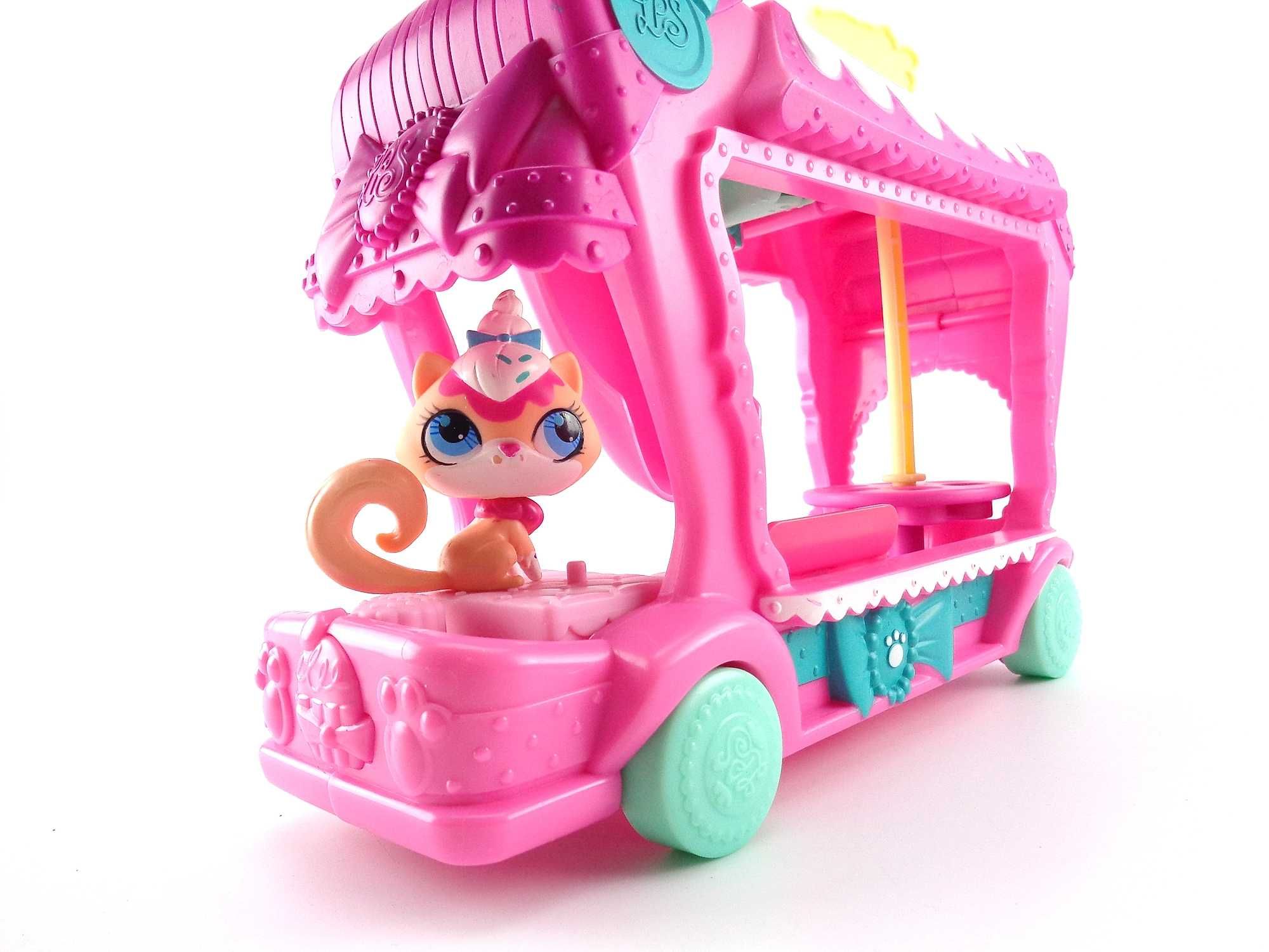 LITTLEST PET SHOP LPS - Autko Lodziarnia + Figurka [e21]