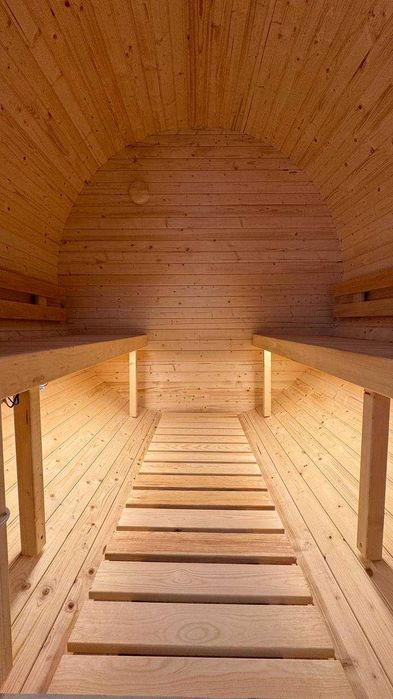 Sauna ogrodowa BECZKA mini 180 cm do montażu