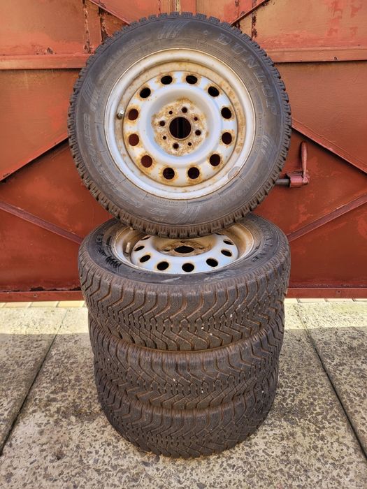 Металлические диски 4/98 R14. С резиной Dunlop.