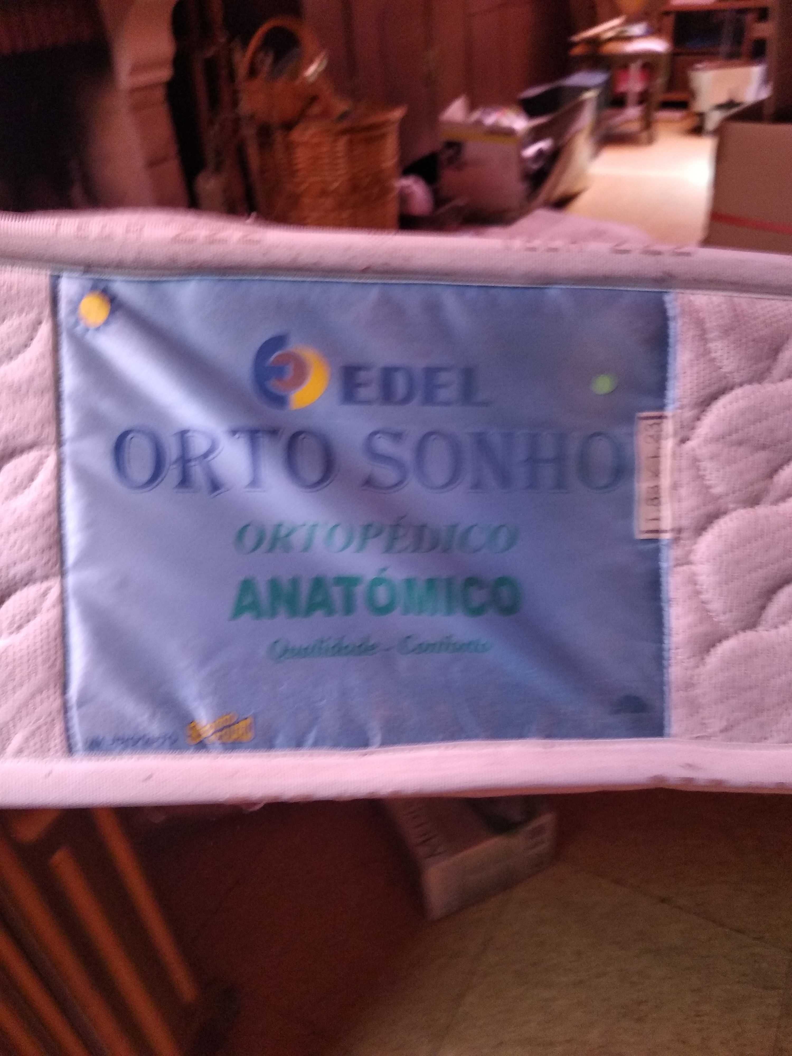 Colchão NOVO ortopédico marca Edel Orto Sonho com 1,83 x 1,23