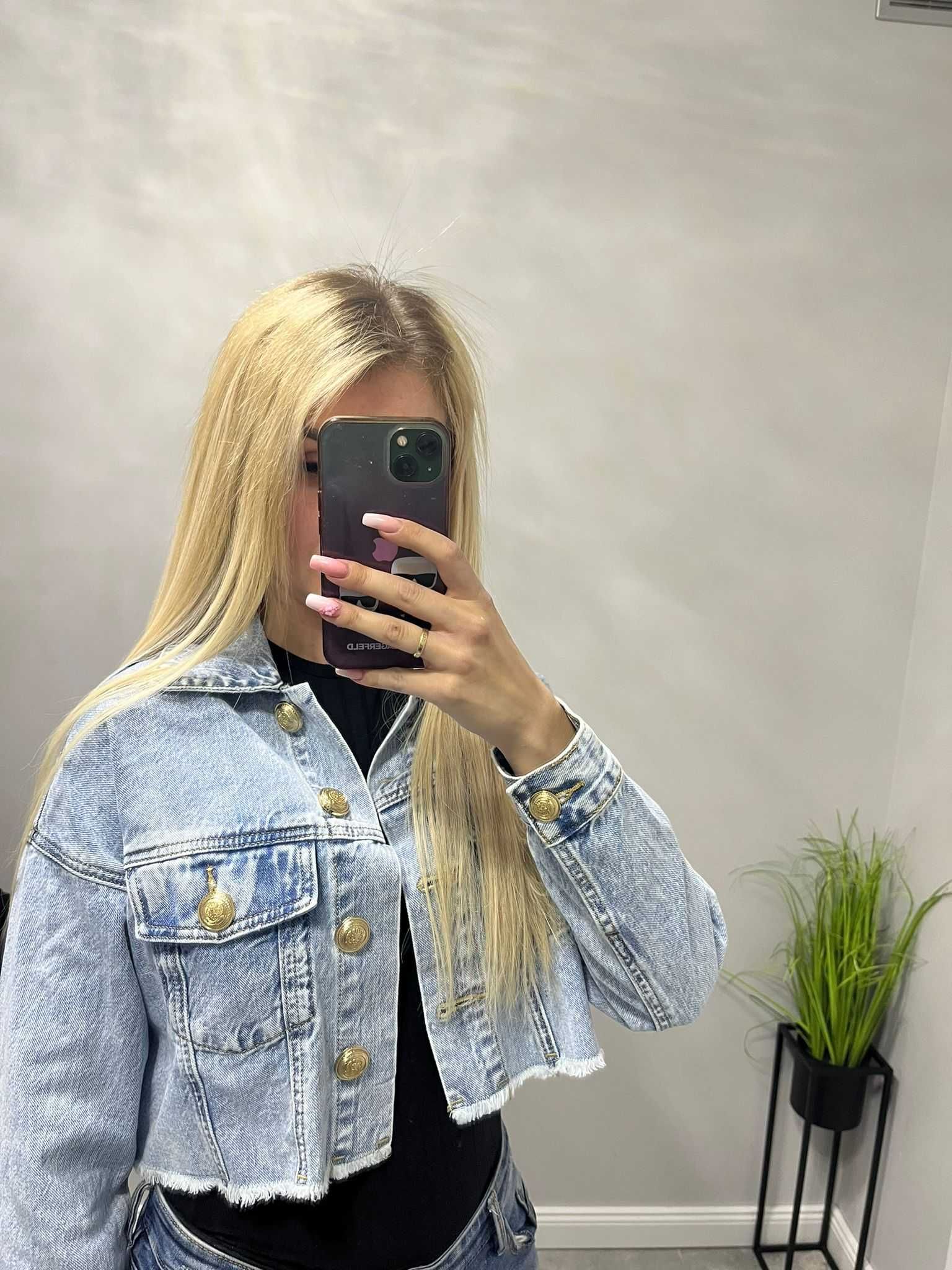 Krótka katana jeansowa GOLD rozmiar XS