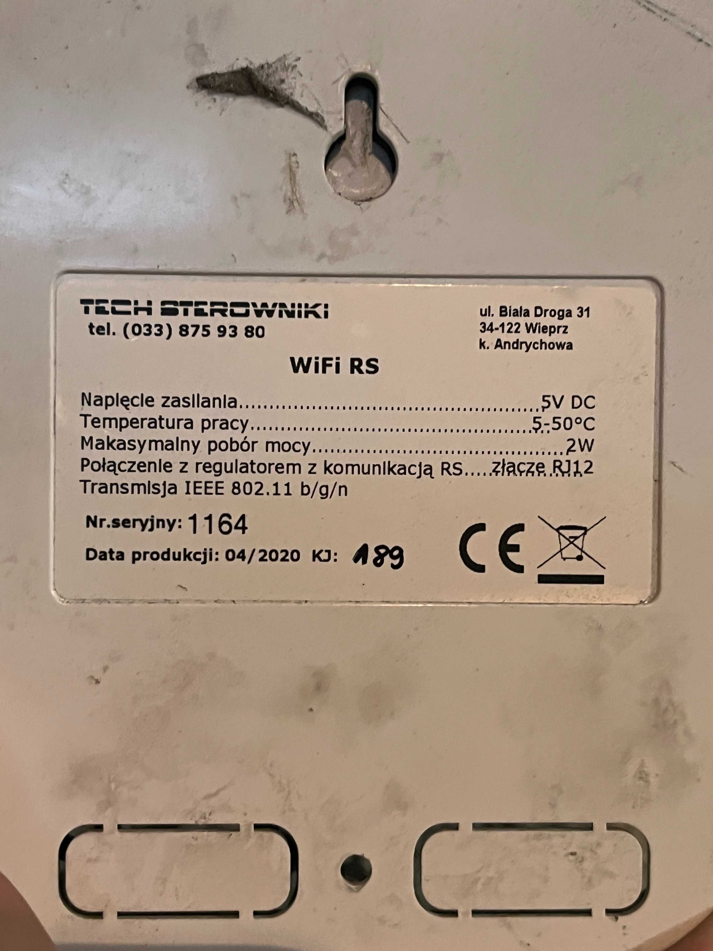 Moduł internetowy WiFi RS TECH do kotła