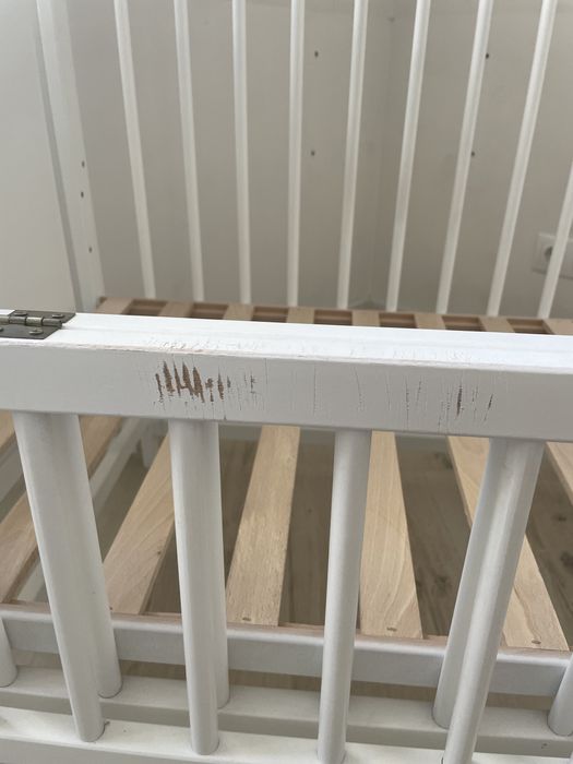 Ліжечко дитяче Labona Зірка шарнір+підшипник, відкидна боковина+матрац