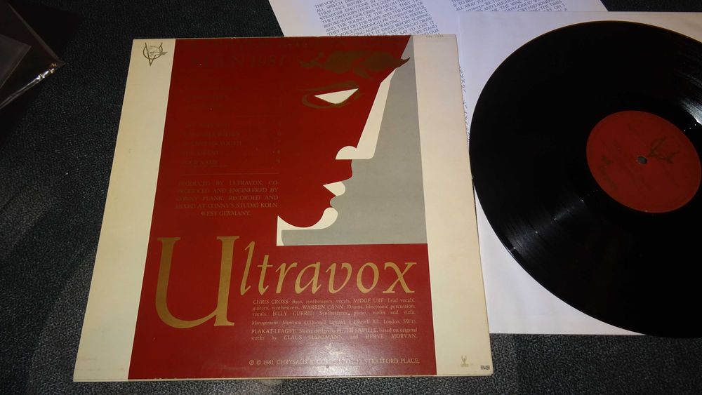 Winyl Ultravox – Rage In Eden (EX+) 1 PRESS