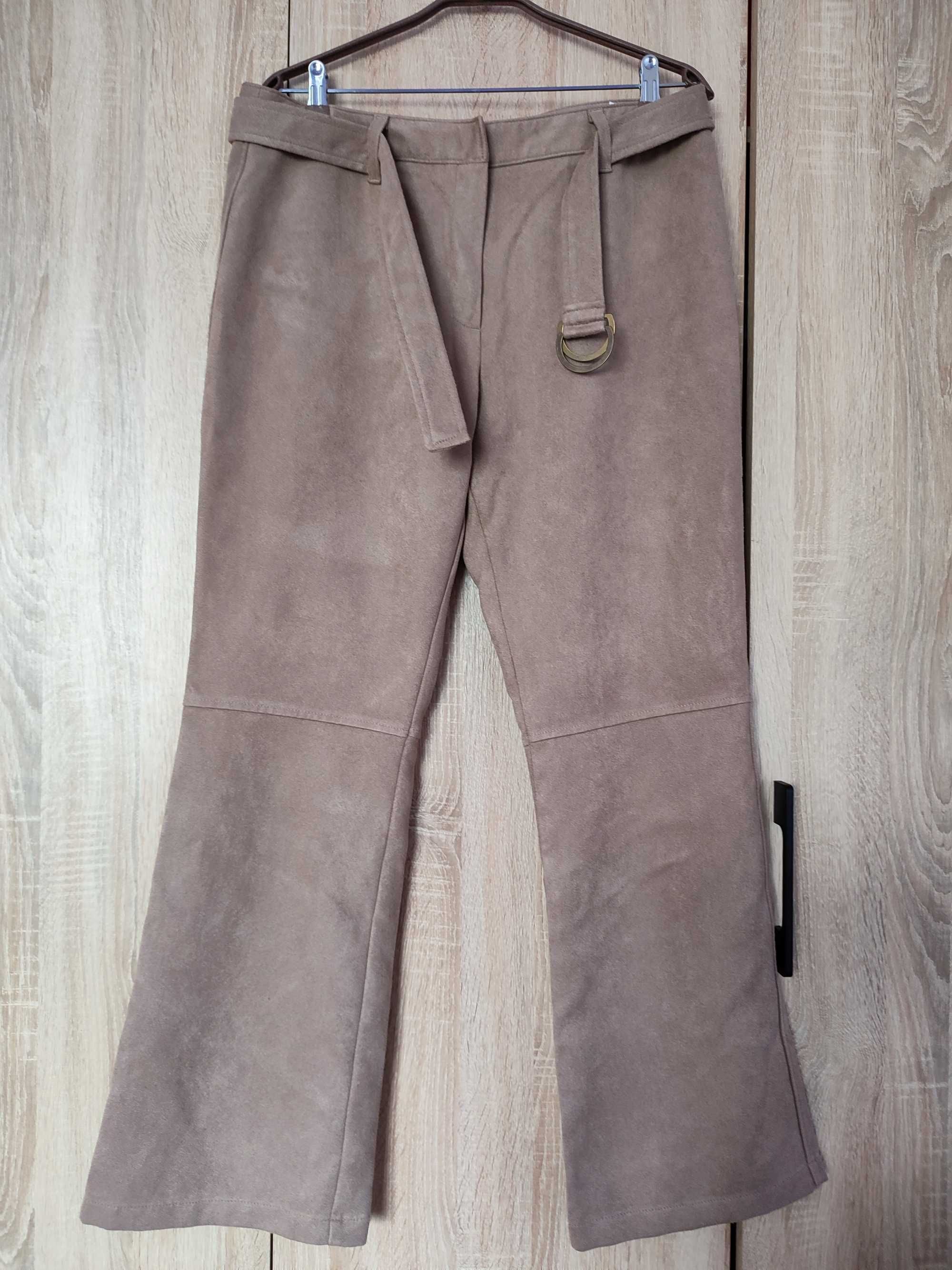 Стильні брюки під замшу штани замшеві розмір 50-52