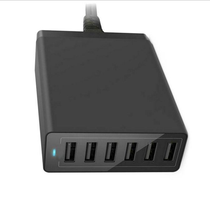 (NOVO) Estação de Carga 50W - 6 Portas USB