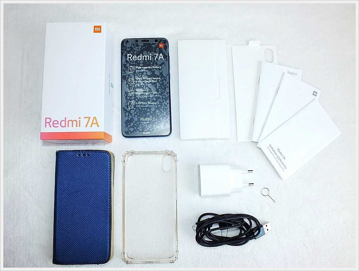Smartfon Xiaomi Redmi 7A 3 GB / 32 GB 4G (LTE) niebieski Stan IGŁA!