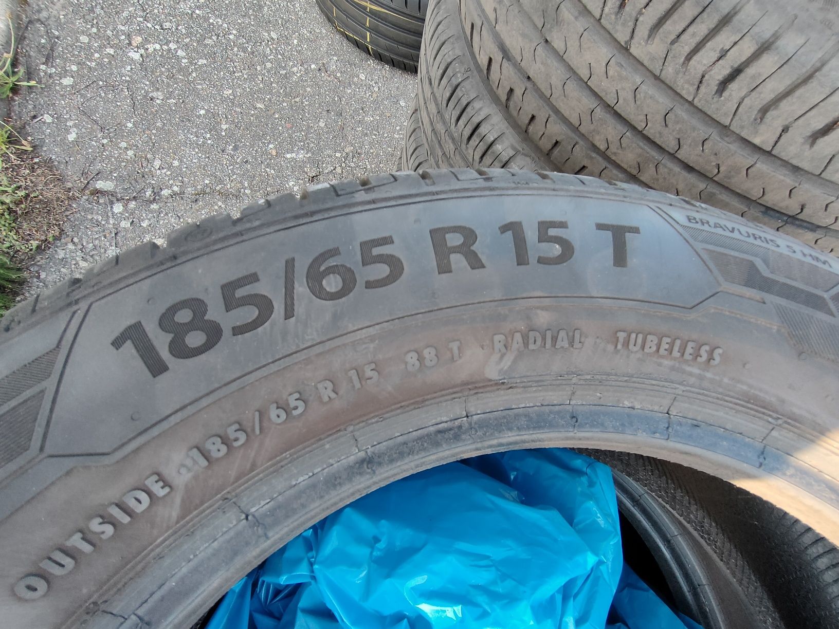 185/65R15 Barum Bravuris 5 2022r. 7-8mm Jak Nowe 4 opony letnie