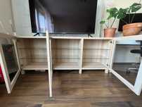 Ikea Bestå szafka witryna w kolorze bejcowany dąb