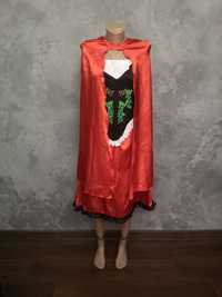 Карнавальный костюм платье красная шапочка М 44 хелоуин косплей мантия