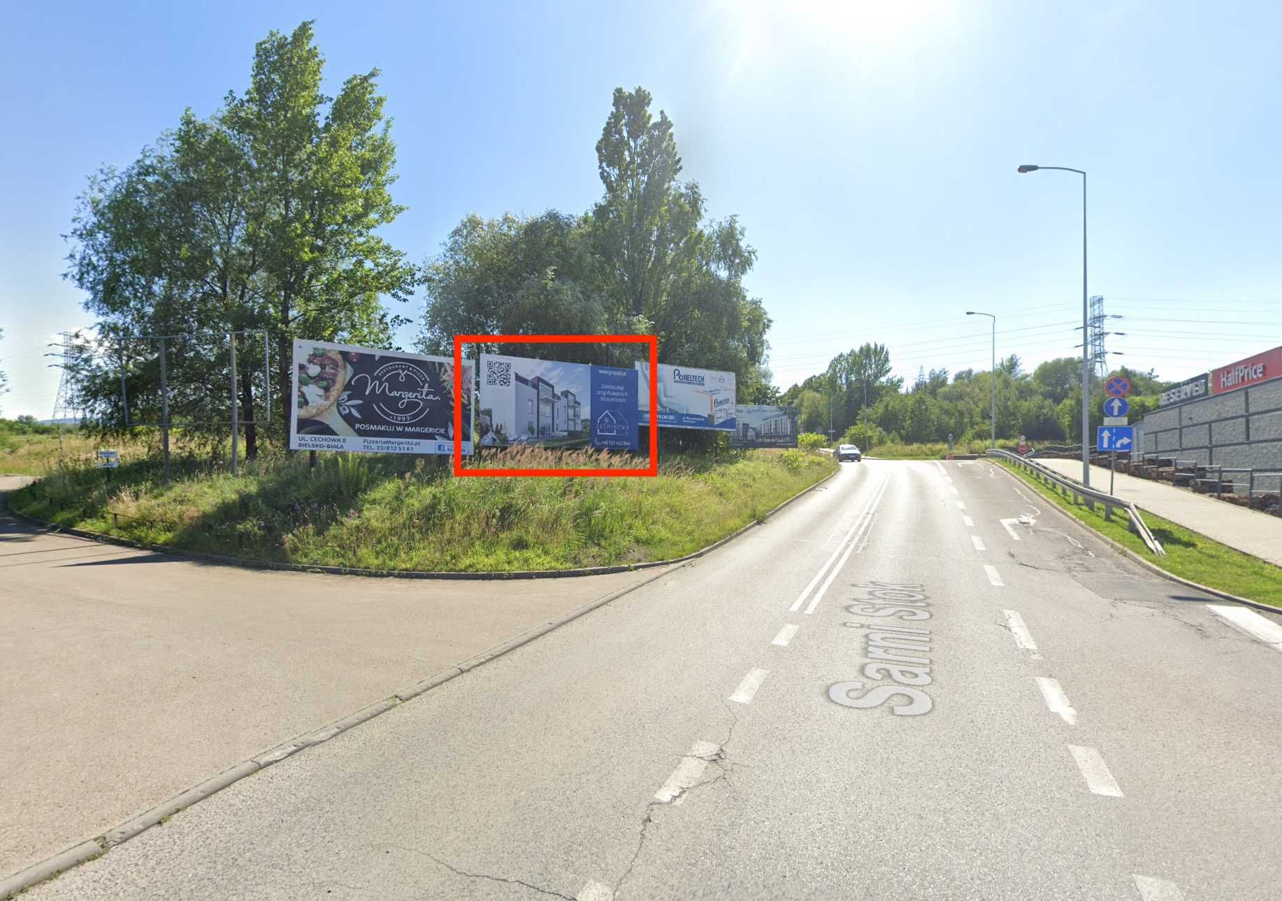 Powierzchnia reklamowa do wynajęcia - Sarni Stok
