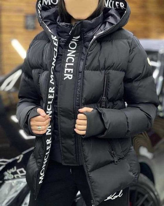 Nowa zima kurtka z podwójna listwą Unisex dziurka na palec