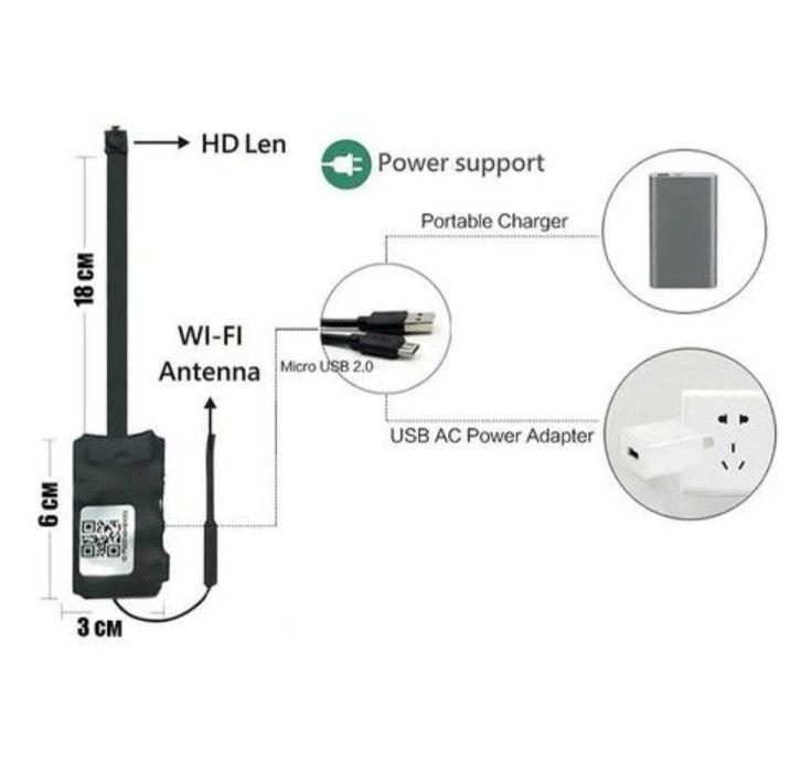 Мини камера видеонаблюдения для экзамена