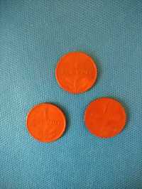 3 Moedas antigas de 1$00