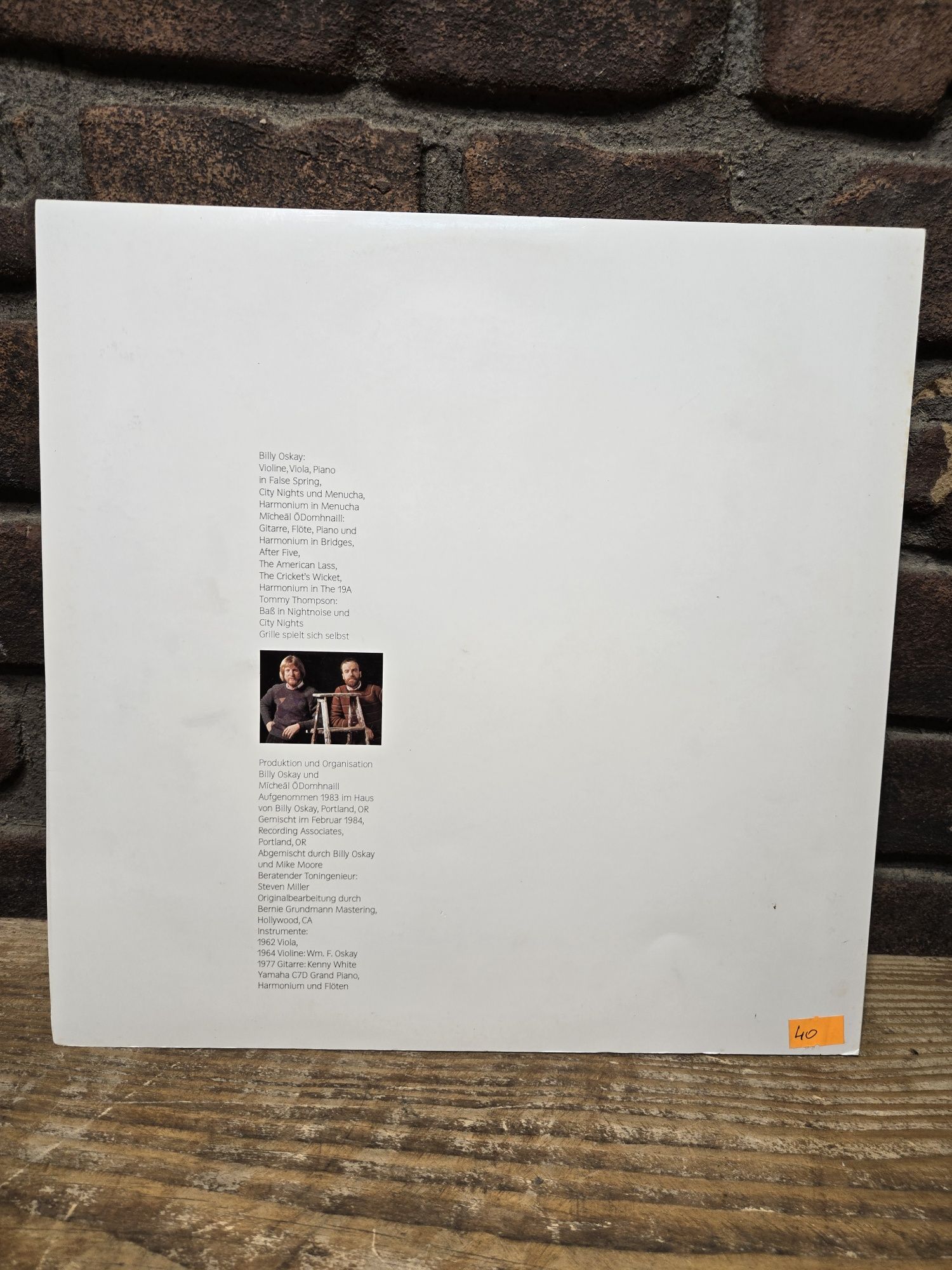 Billy Oskay / Micheal O Domhnaill.  NIGHT NOISE. Winyl.