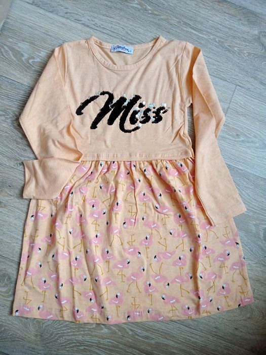 Sukienka 110 pomarańczowa nowa