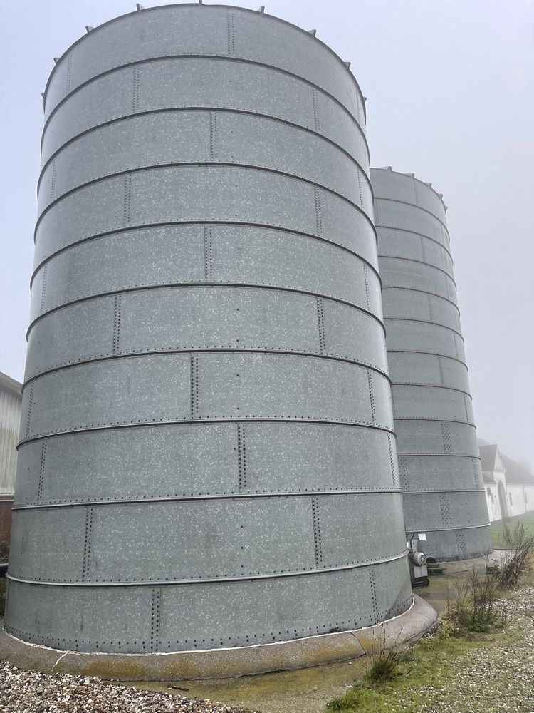 Silos do zboża ZDEMONTOWANE  2 szt - 700 ton - BIN Super stan z Danii