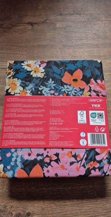 Smukee komplet pościeli 160x200 70x80 3 el kwiaty piekny wzor