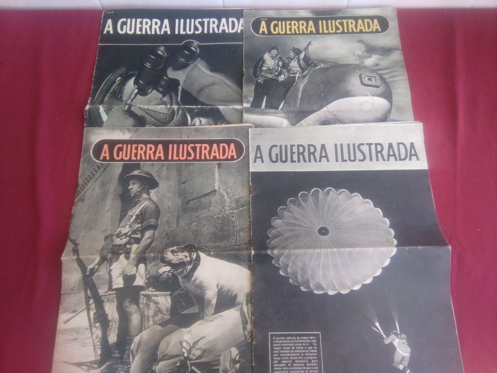 Lote 19 Revistas antigas Guerra Ilustrada e Neptuno (1940/45)