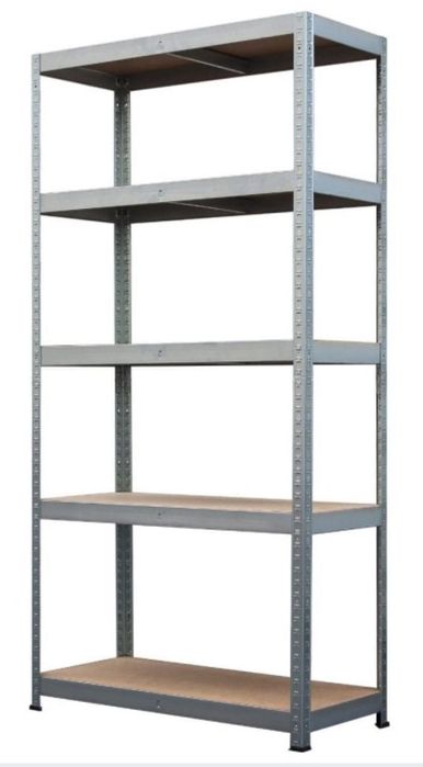 Regał metalowy 180x90x45 Metalkas wciskany ocynk 5 półek używane