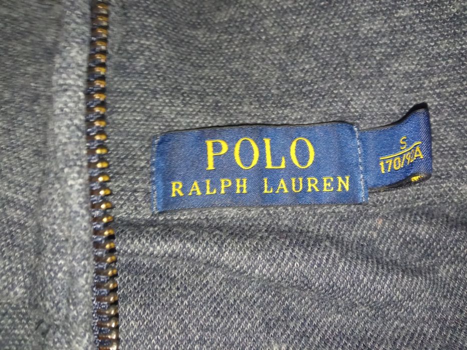 Свитшот Зип. Оригинал Polo Ralph Lauren Серого Цвета
