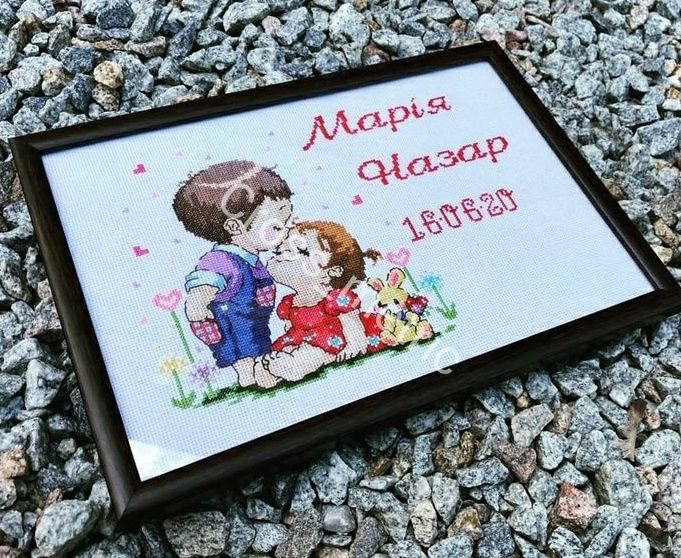 Метрика крестом (ручная работа)