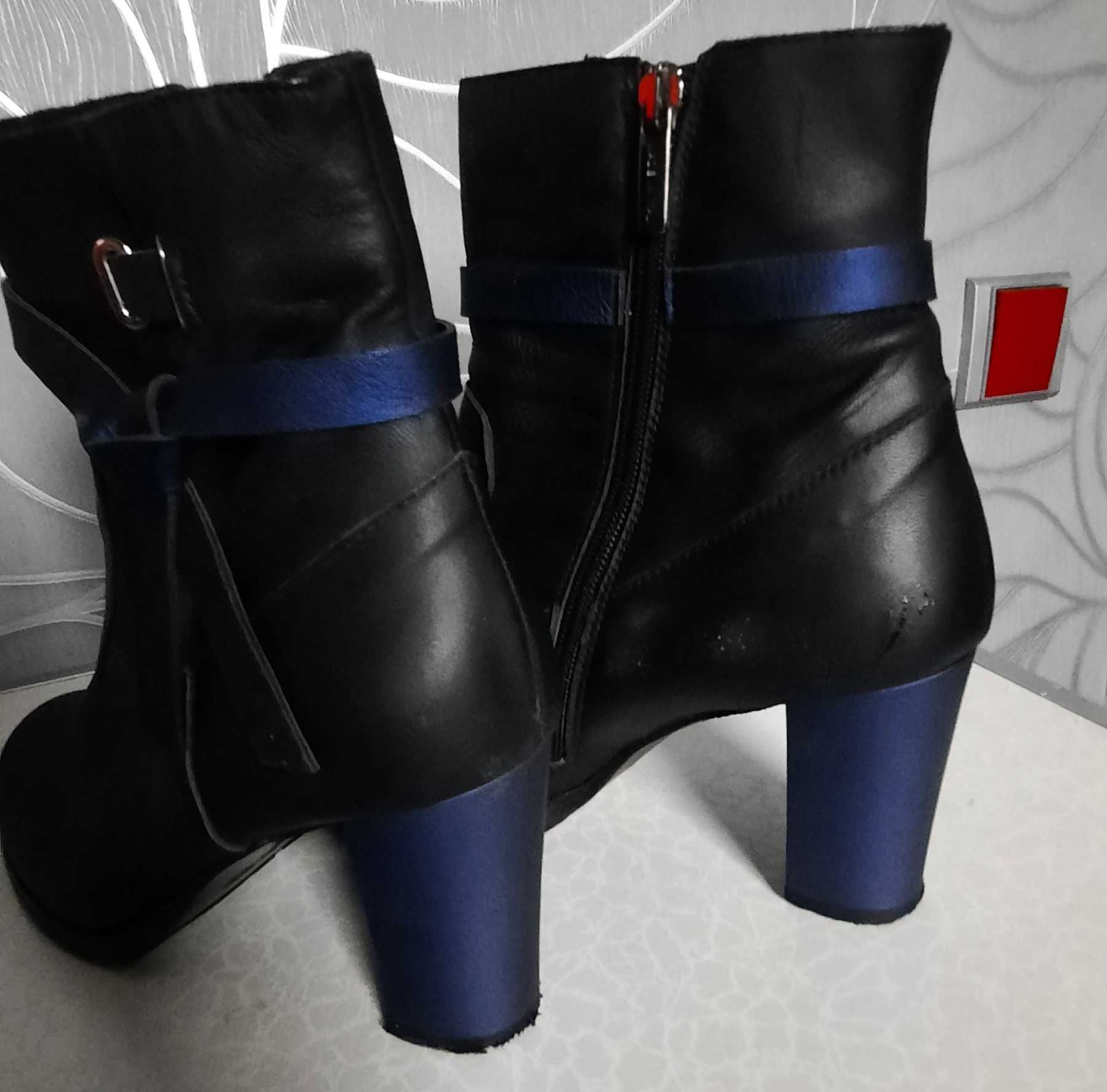 Ботинки  женские на  каблуке   фирмы VERO  CUOIO Италия