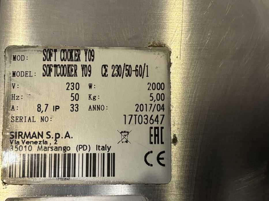 Су вид Sirman Softcooker Y09