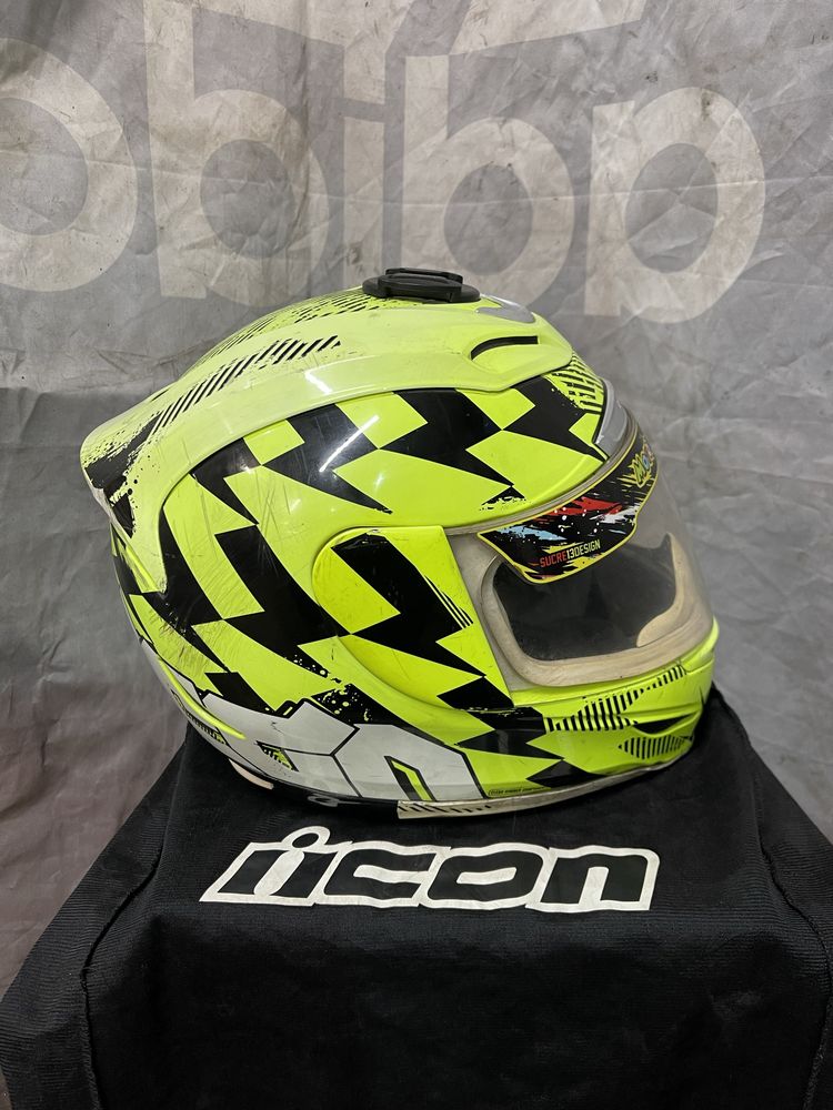 Мотошолом шолом шлем icon airmada helmets stack usa