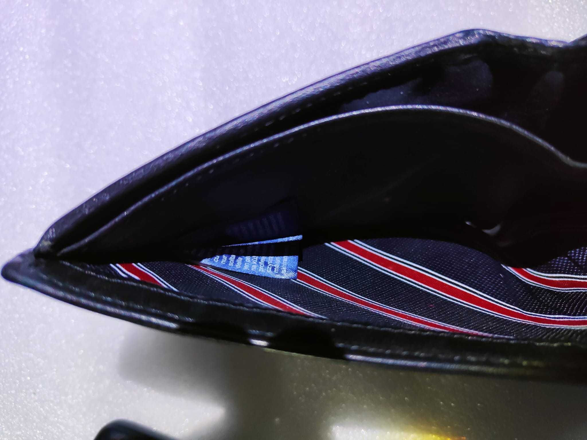 Tommy Hilfiger Eton Trifold męski portfel z kieszenią na monety skóra