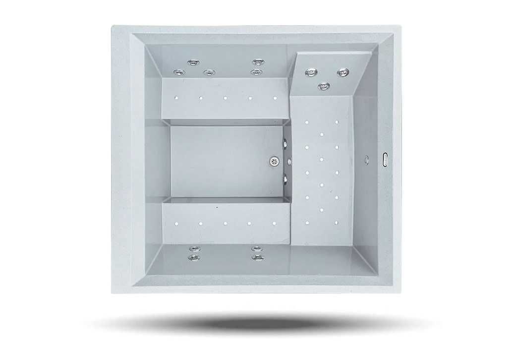 Balia 6-cio osobowa - 210x193x100cm - LED - podgrzewacz - raty 0%