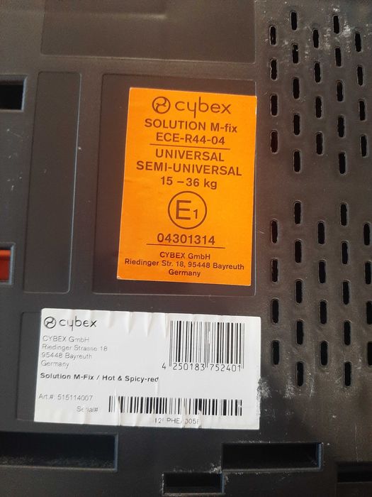 Fotelik samochodowy Cybex Solution M-Fix 15-36kg Isofix