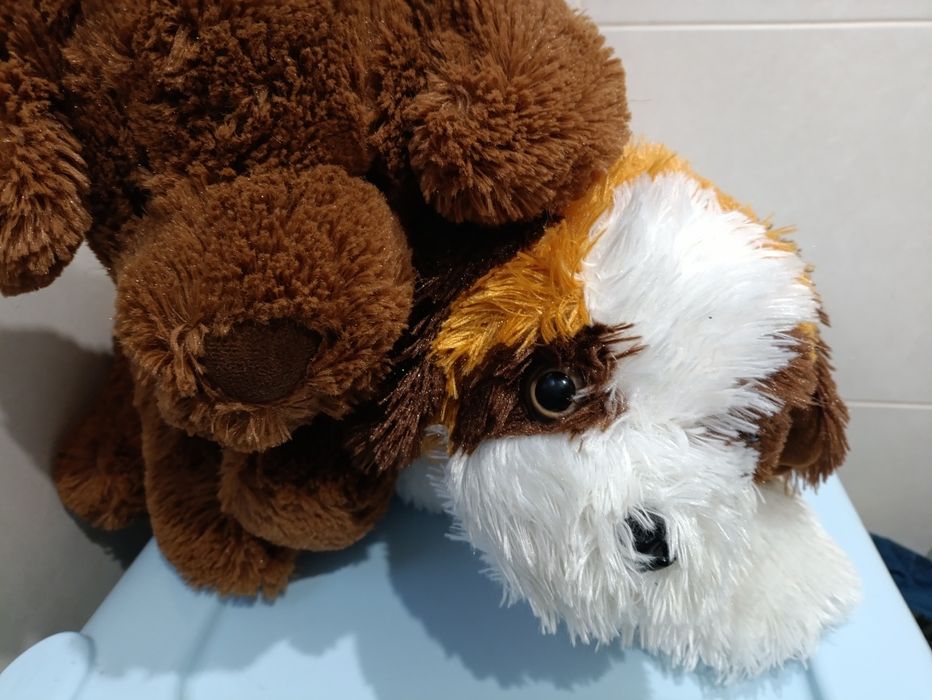 Великі іграшкові м'які собаки песики