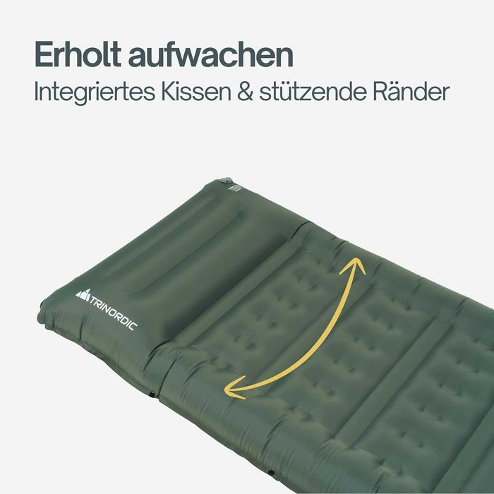 Mocna Samopompująca Karimata Mata Kempingowa 197x70x12 Materac Gruby