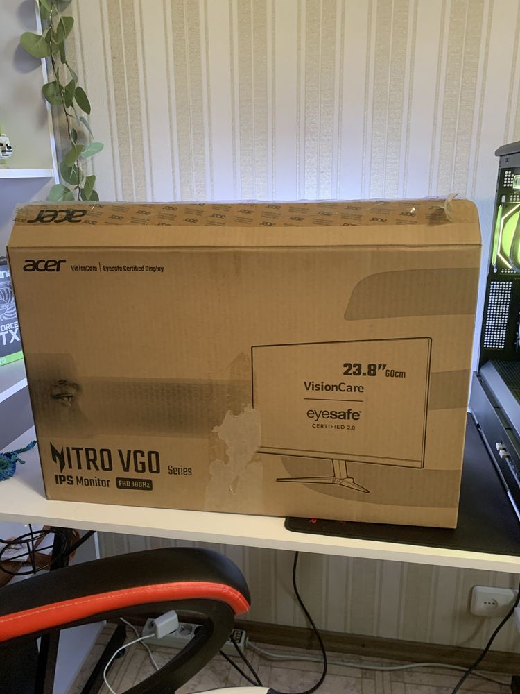 Монитор 180Hz‼️ Игровой монитор Acer Nitro, диагональ 24, 180Hz