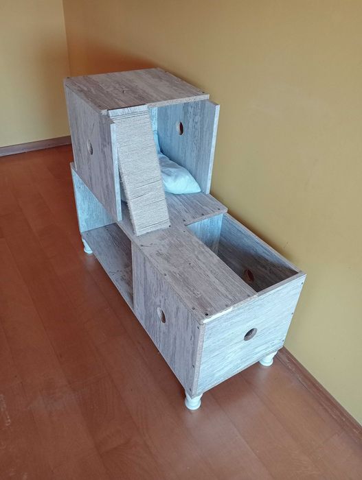 Casa para gatos artesanal