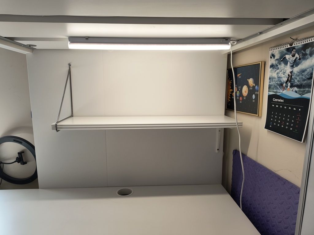 Łóżko piętrowe z biurkiem ikea stuva + gratis