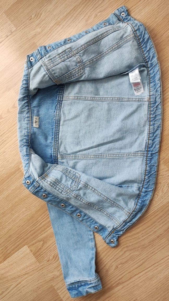 F&F klasyczna kurtka jeansowa r. 116, ideał