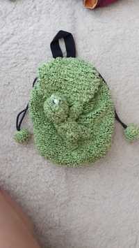 Zielony plecaczek żabka do żłobka I przedszkola dla dziecka