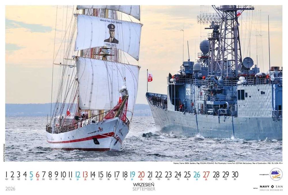 Kalendarz ŻAGLOWCE 2026